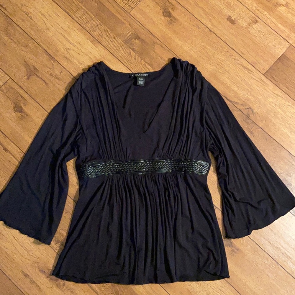 Black A Line Top